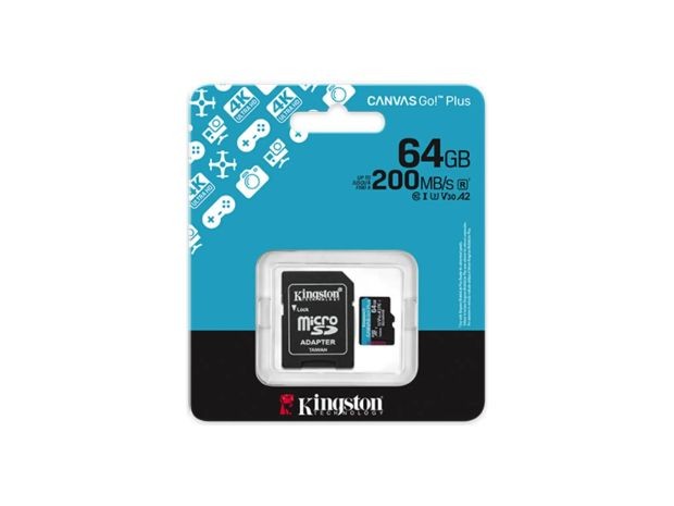 &uu MICRO SD ORIGINAL 64 GB KINGSTON GO PLUS
